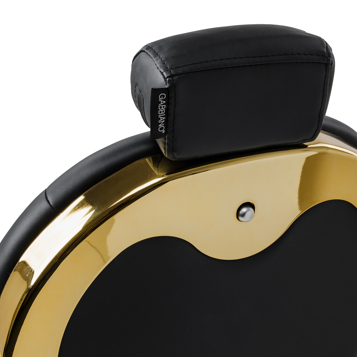 Barberstuhl Gabbiano Niccolo Schwarz Gold – Hydraulik