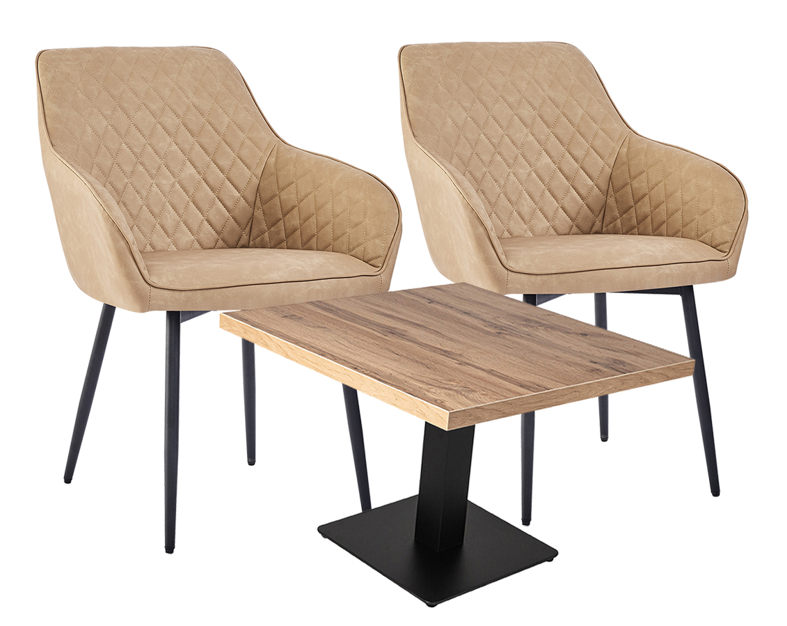 salon-wartebereich-stuhl-sitzecke-set-rubin Friseur Wartebereich Sitzecke Set Rubin Polsterstuhl inkl. Tisch
