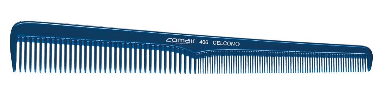 Haarschneidekamm Mittelschraege Schraegung Blau 24 8Cm Friseur