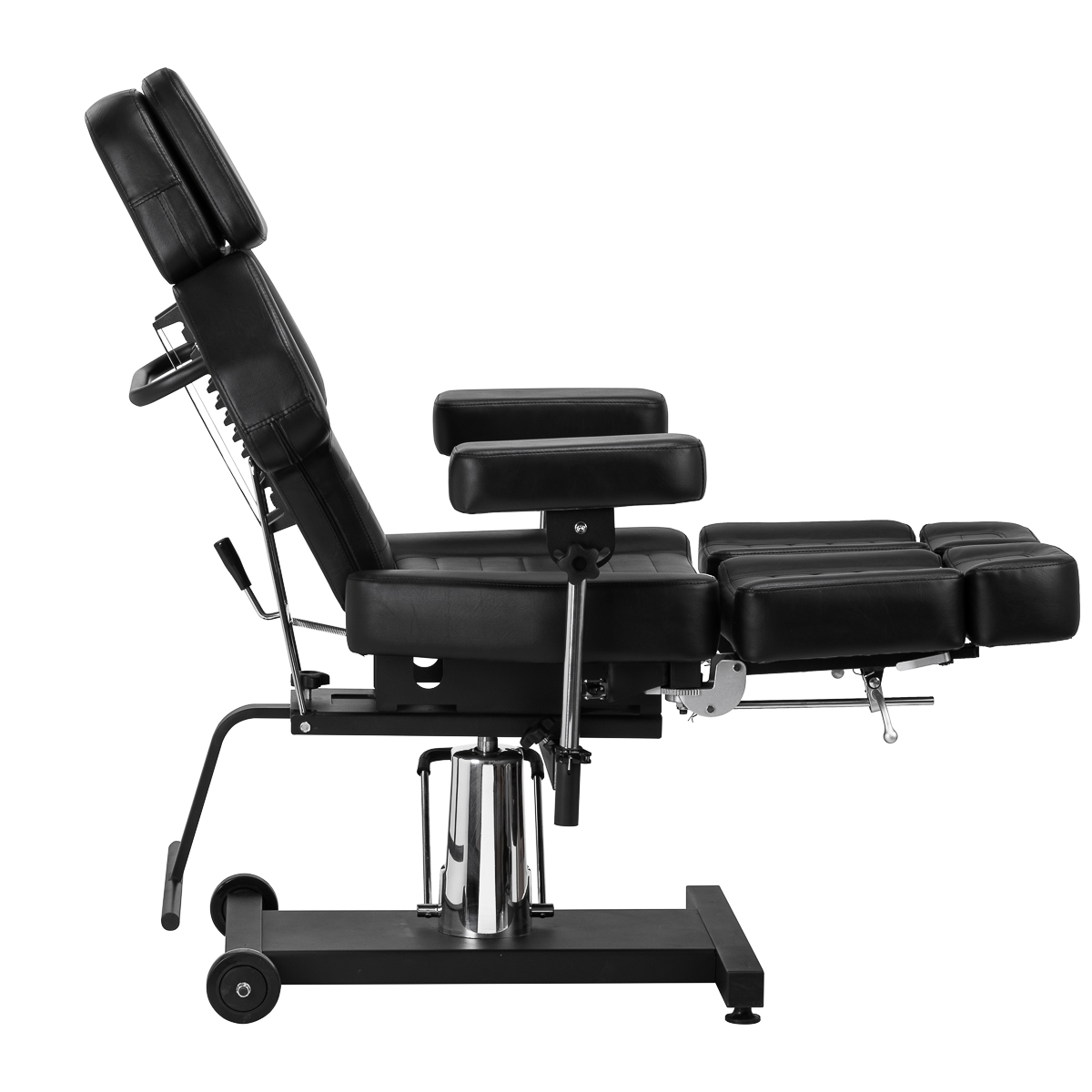 Pro Ink 601A Hydraulischer Tattoo Stuhl Schwarz - Ergonomisch