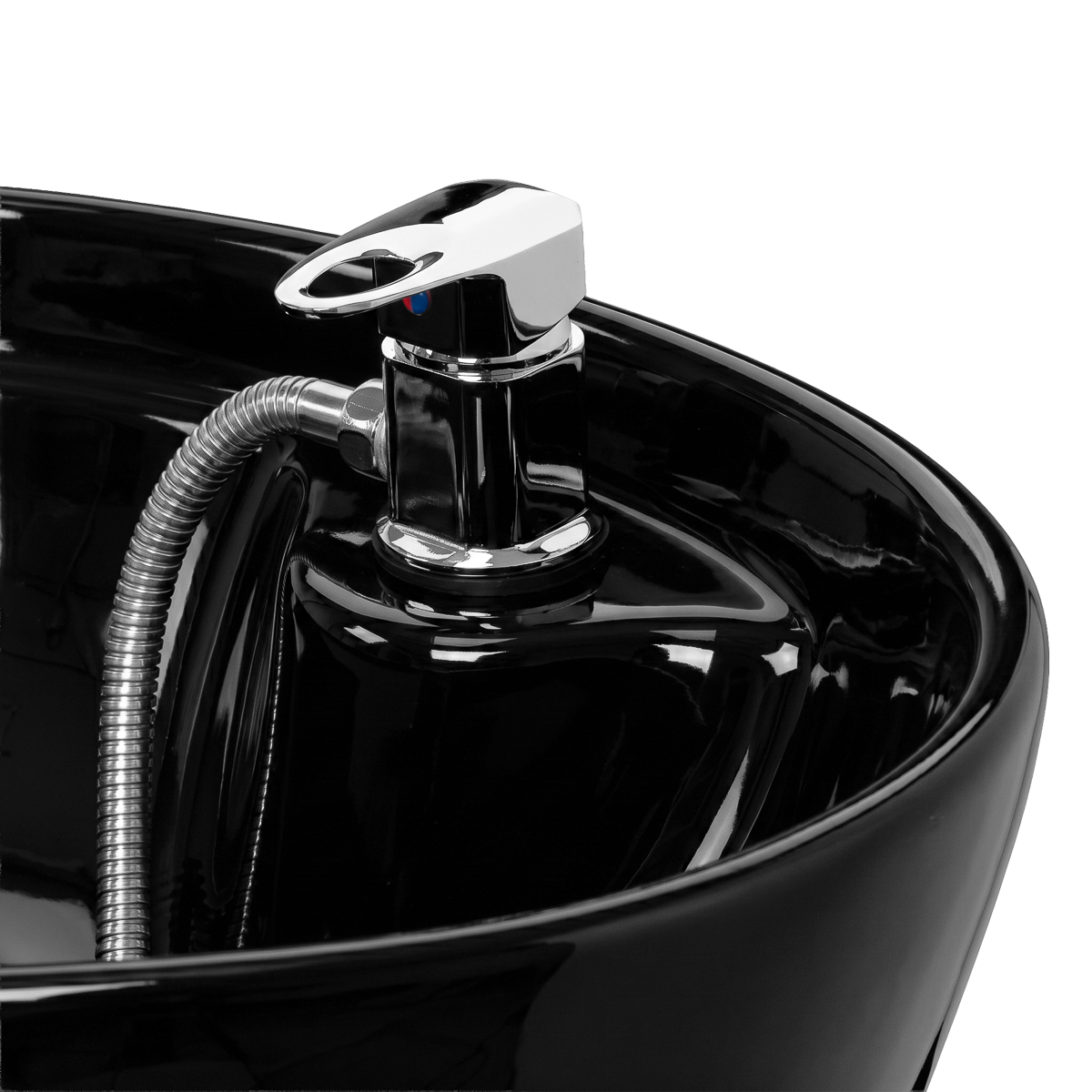 Omega Friseurwaschbecken Marina schwarz – Modern & Ergonomisch