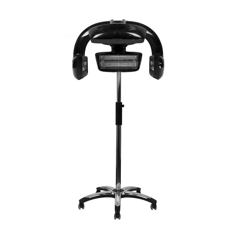 Gabbiano Infrarothaube Trockenhaube 628 schwarz – mit Stativ