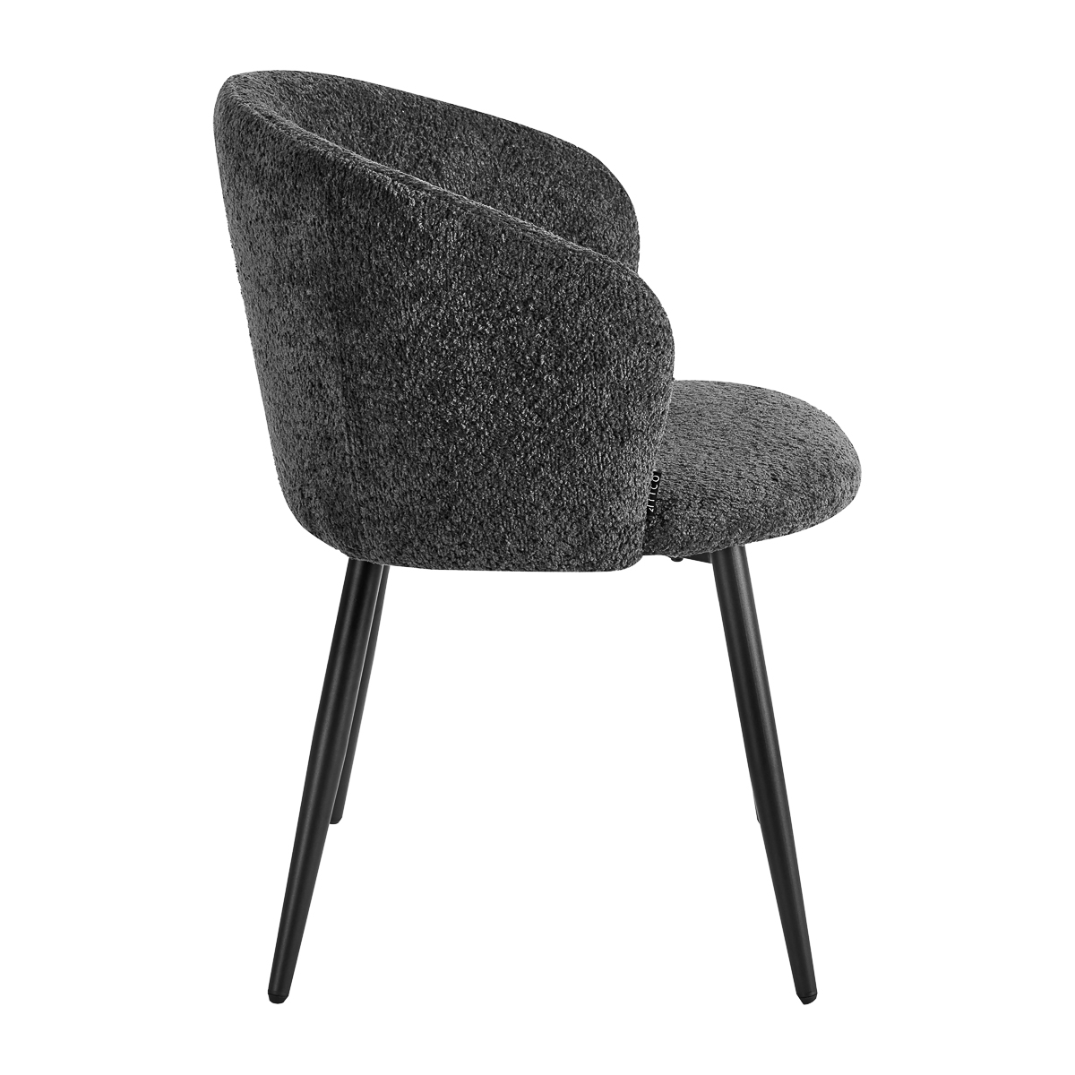 4Rico Verso Stuhl schwarz – Ergonomischer Salon-Empfangsstuhl
