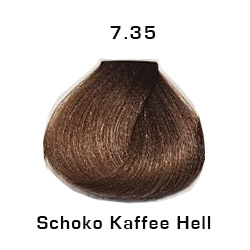 Morfose 10 Creme Haarfarbe Farbton 7.35 Schoko Kaffee Hell