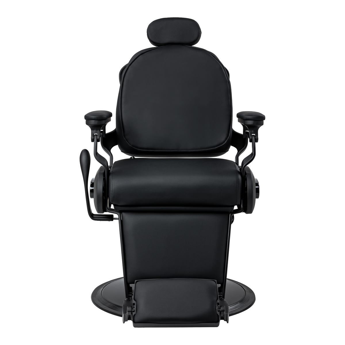 Barberstuhl mit Massagefunktion Francesco schwarz – Vintage-Stil