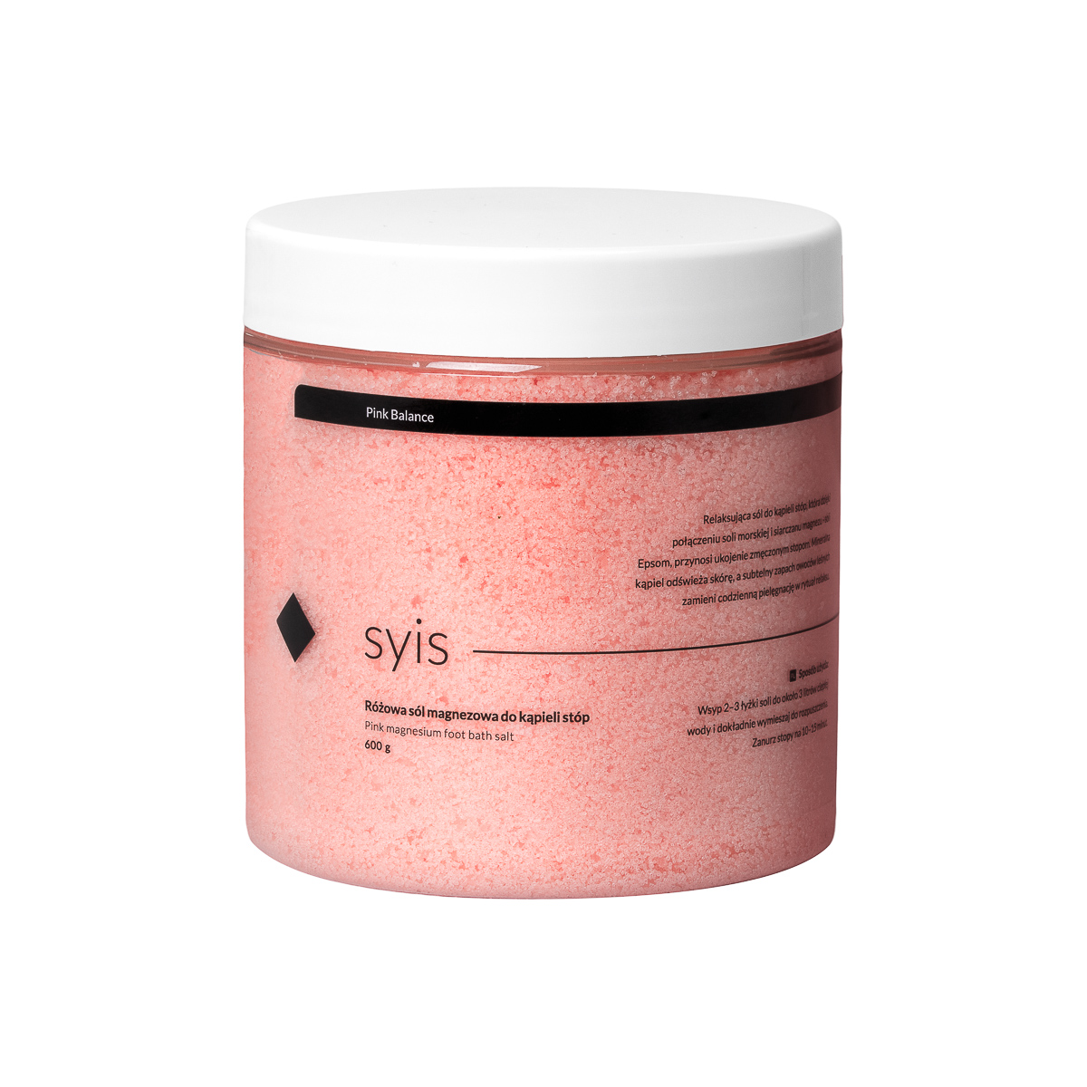 SYIS Pink Balance Magnesiumsalz Fußbad 600g - Entspannung & Pflege für empfindliche Füße
