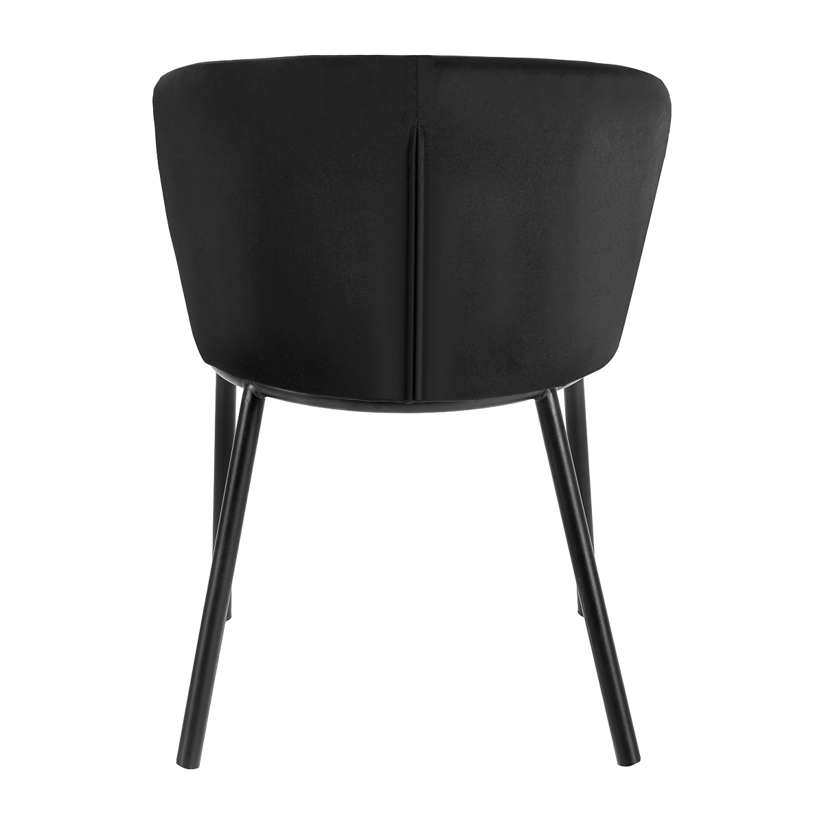 4Rico Stuhl Linea schwarz - eleganter Salonstuhl minimalistisch