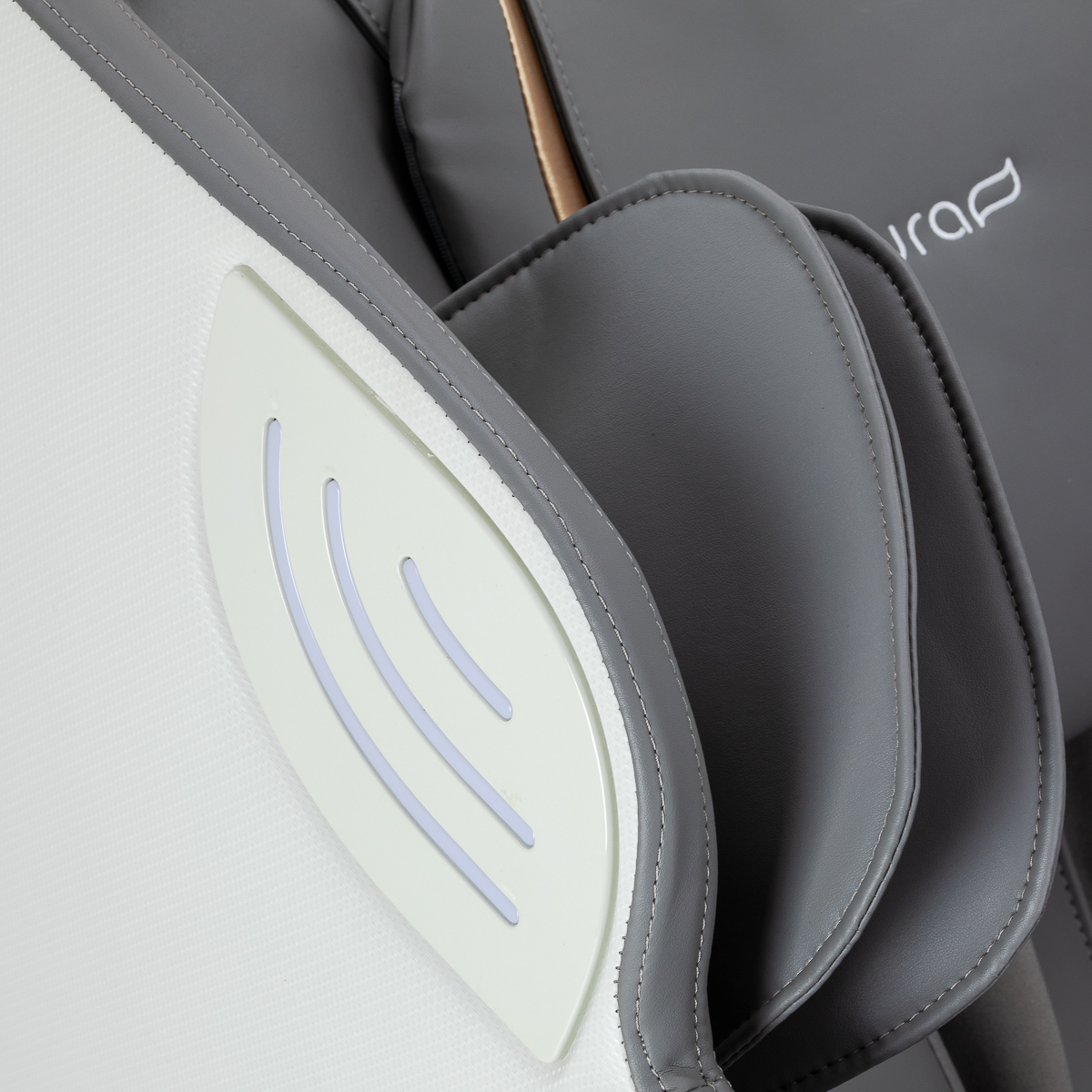 Sakura Massagesessel 809 3D weiß-grau – Profi-Entspannung