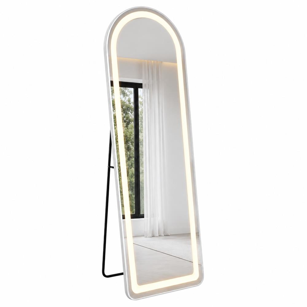LED Standspiegel Bogen 160x50 cm mit Beleuchtung