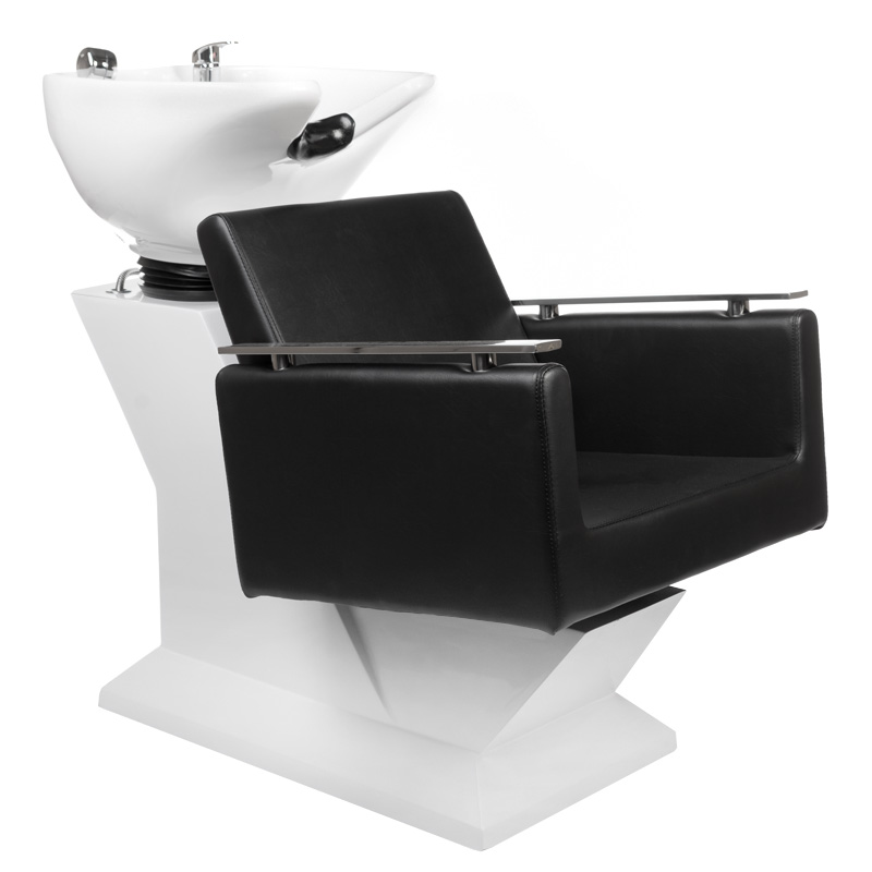 Eleganter Salon Waschplatz mit regulierbarer Keramikschale