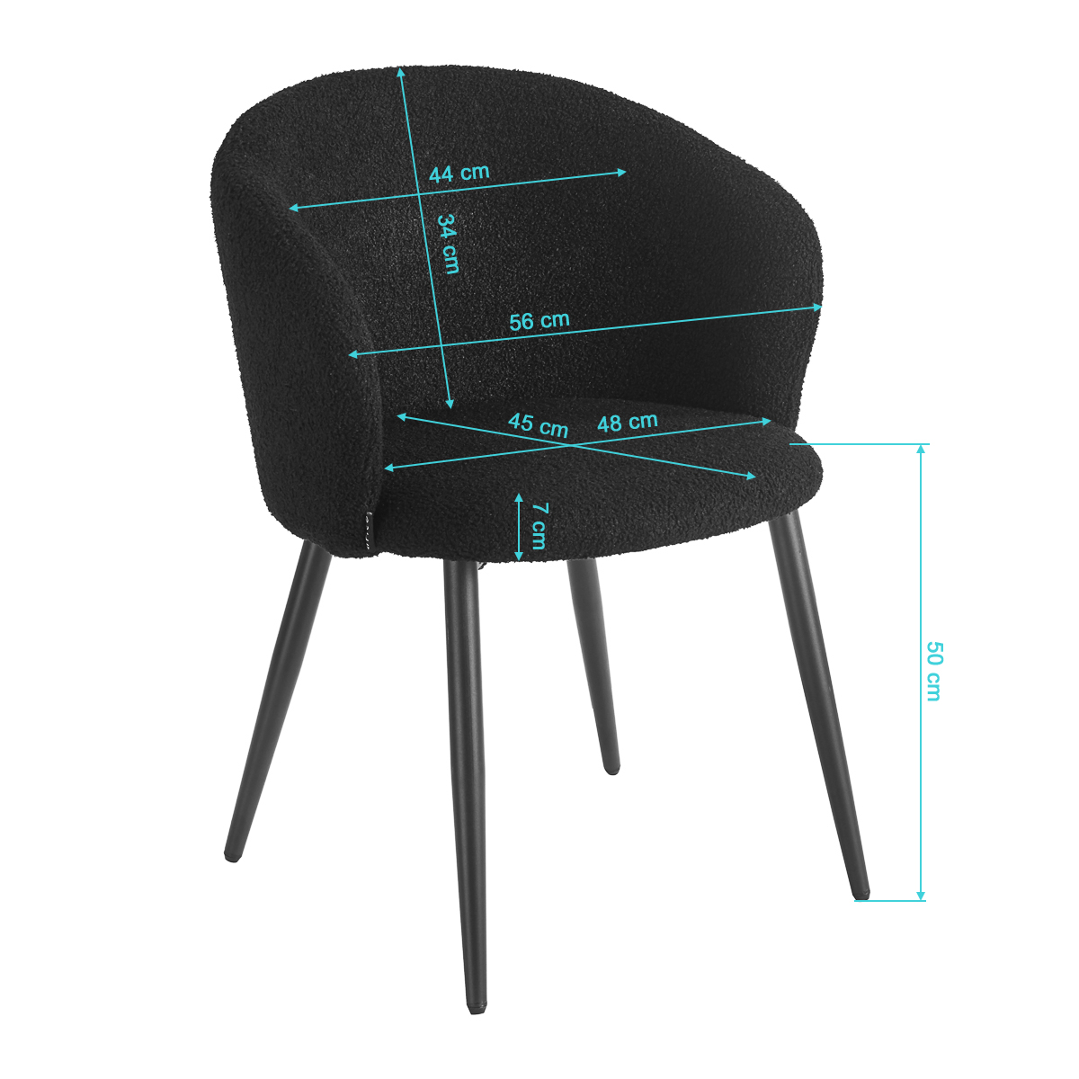 Stuhl 4Rico Asola schwarz