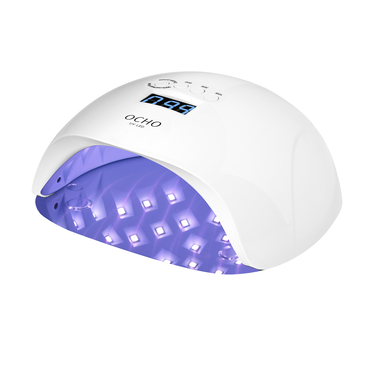 UV LED Nagellampe 65W weiß mit Spiegelboden - Profi Gerät