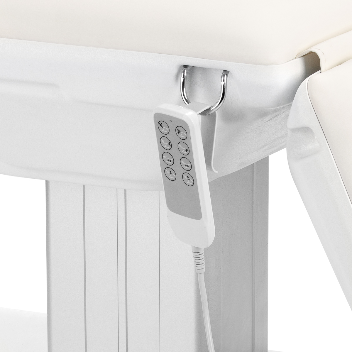 Sillon Eclipse 4 Motor elektrische Kosmetikliege in Weiß – Premium Behandlungsliege