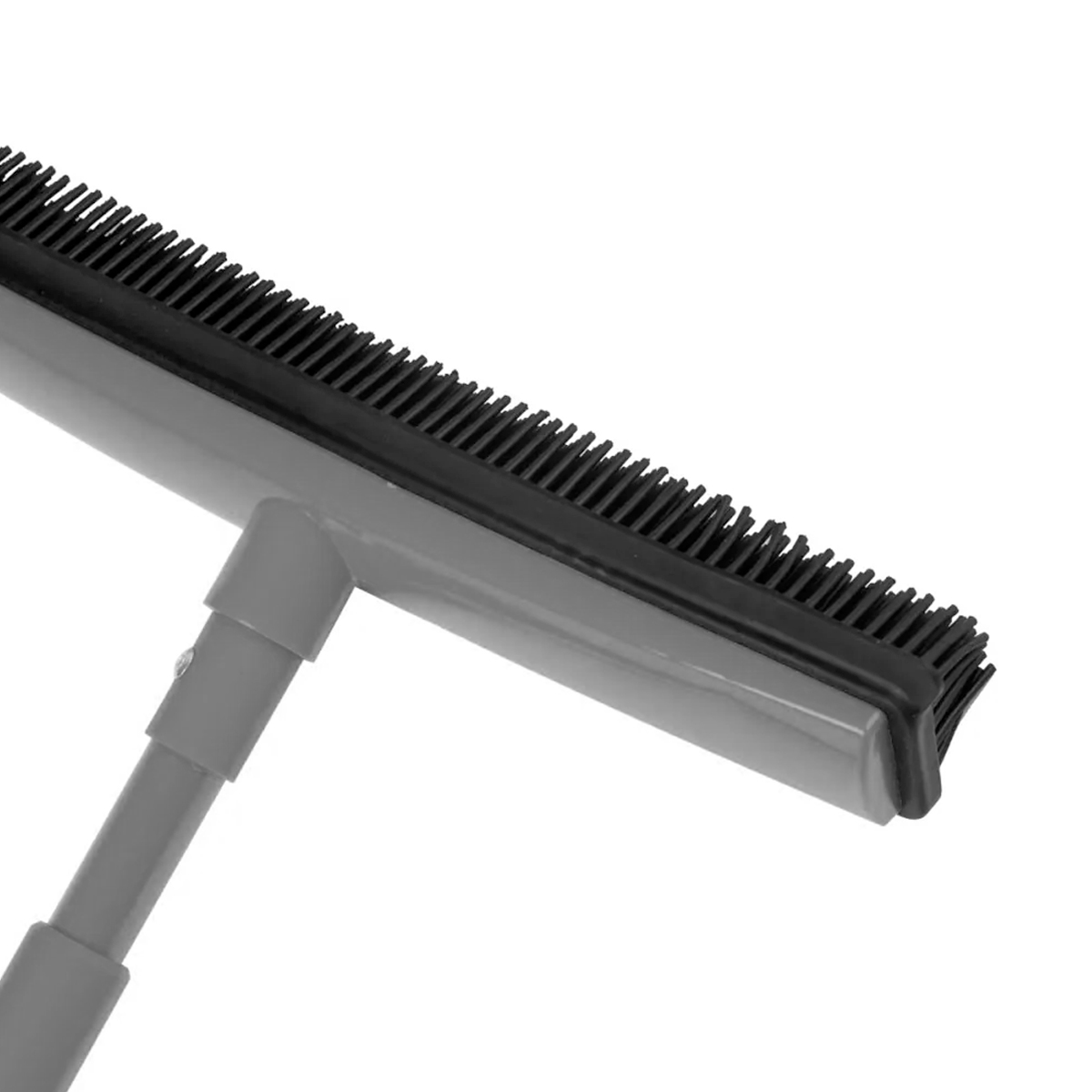 Friseurbesen Gummi Teleskopstiel grau – antistatisch