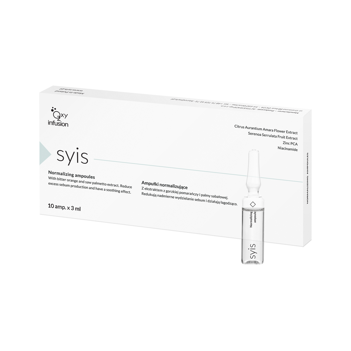 SYIS Normalisierende Ampullen 10x3ml - Haarpflege Intensivkur