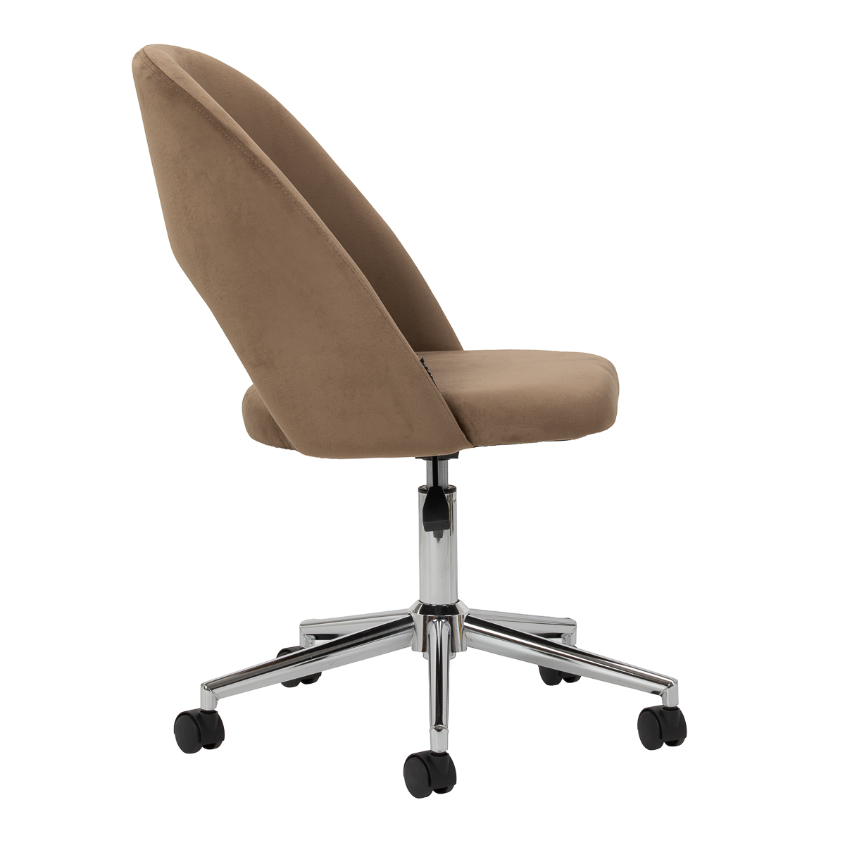 4Rico Arco Drehstuhl braun – höhenverstellbar mit Velours