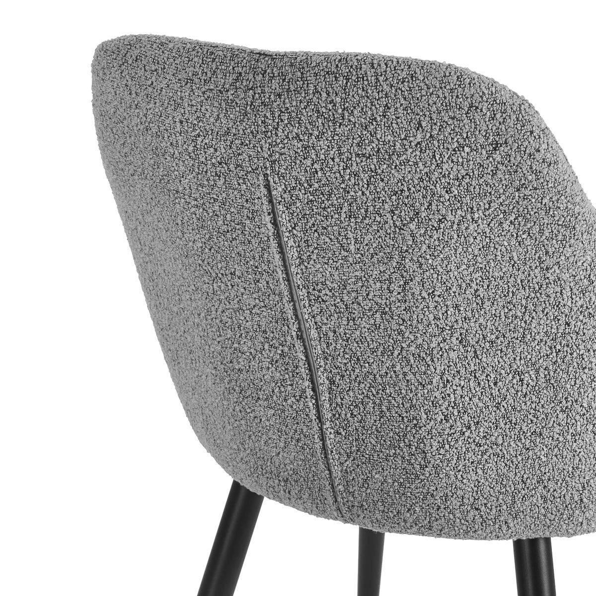 4Rico Intra Stuhl grau – Eleganter Empfangsstuhl mit Armlehnen