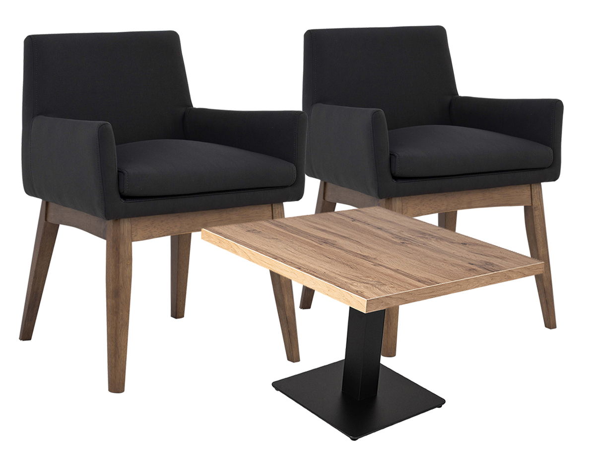 salon-wartebereich-stuhl-sitzecke-set Kosmetik Studio Friseur Wartebereich Sitzecke Set Milos