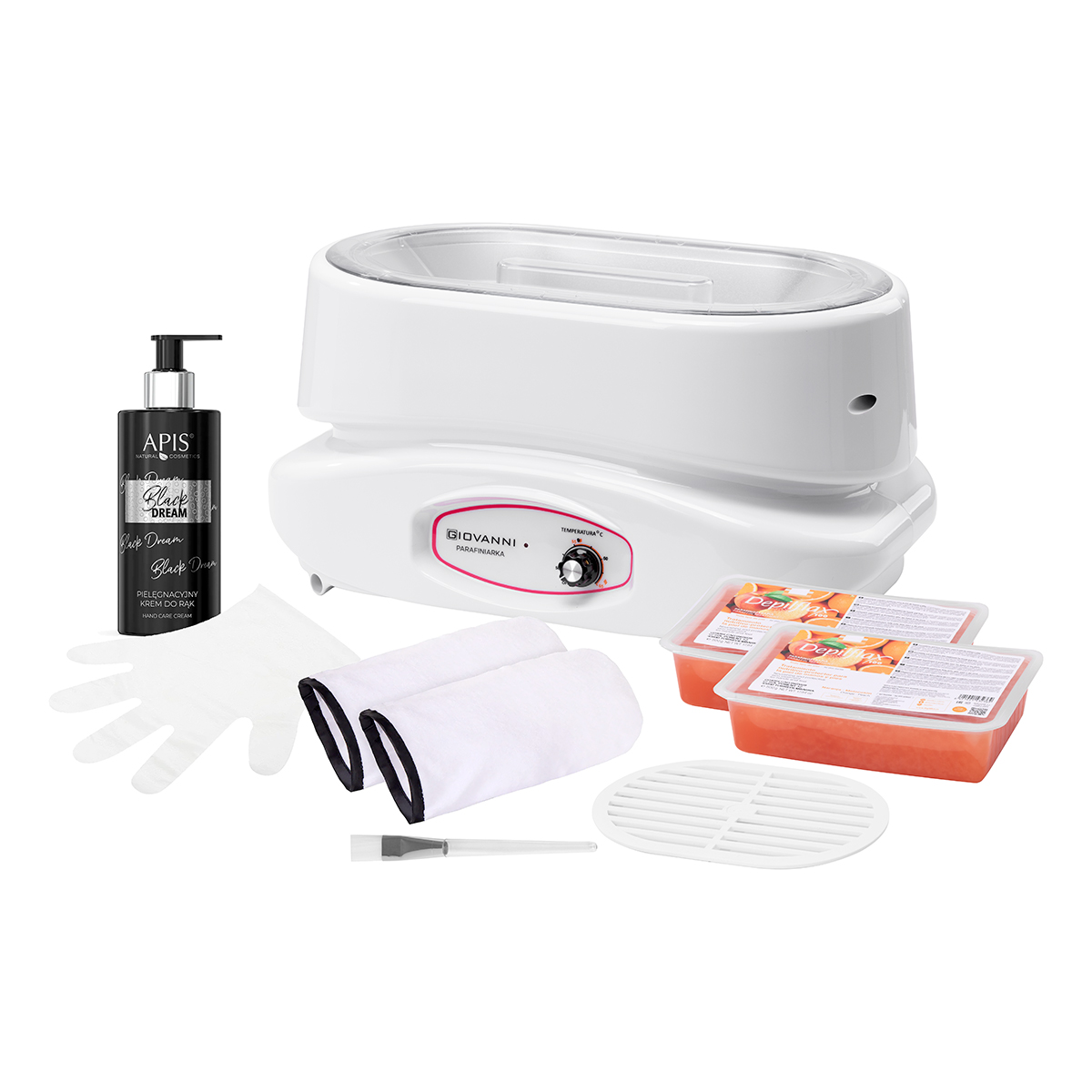Paraffingerät Giovanni 220W Set – Handpflege