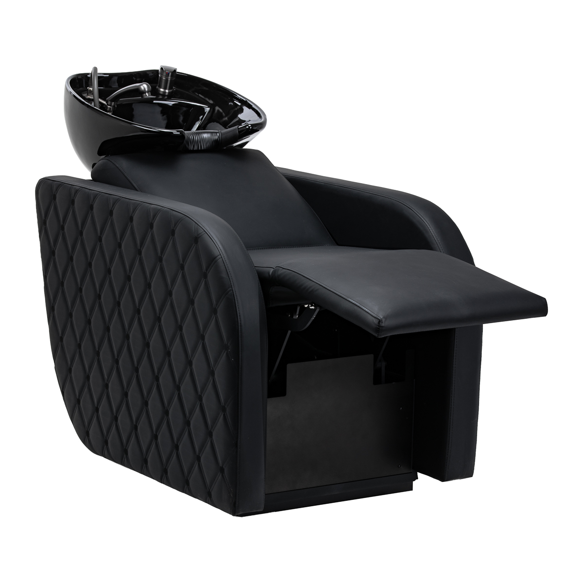 Gabbiano Ines Friseurwaschanlage elektrisch schwarz mit Massage