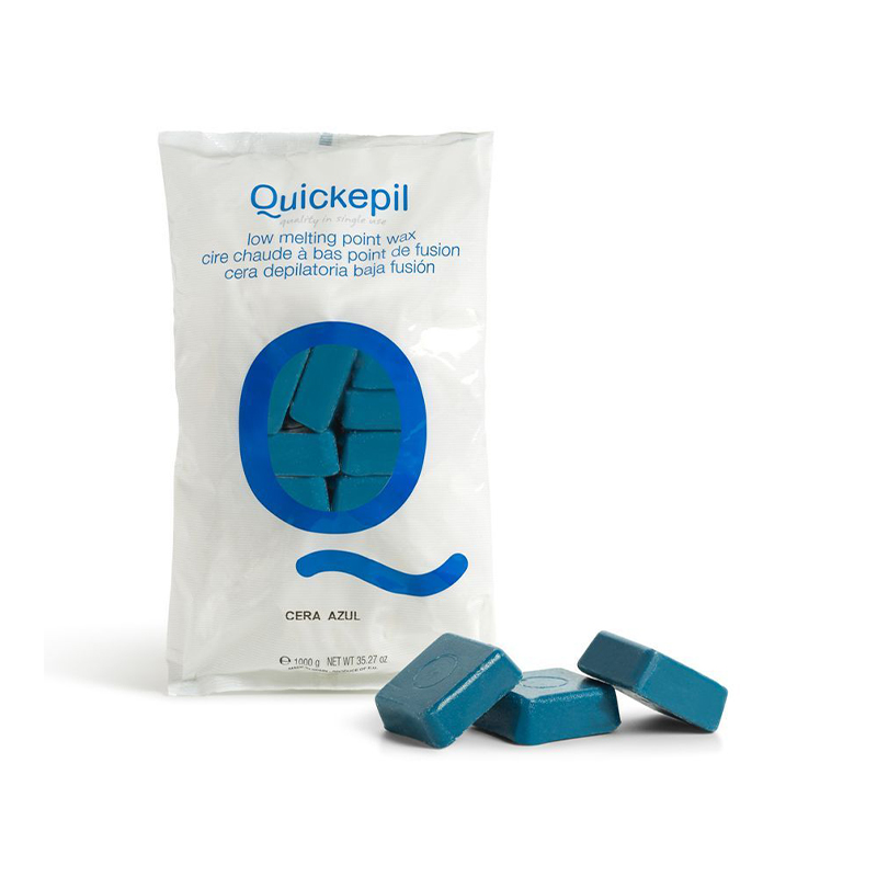 Quickepil hartwachs ohne streifen zur haarentfernung 1kg blau 