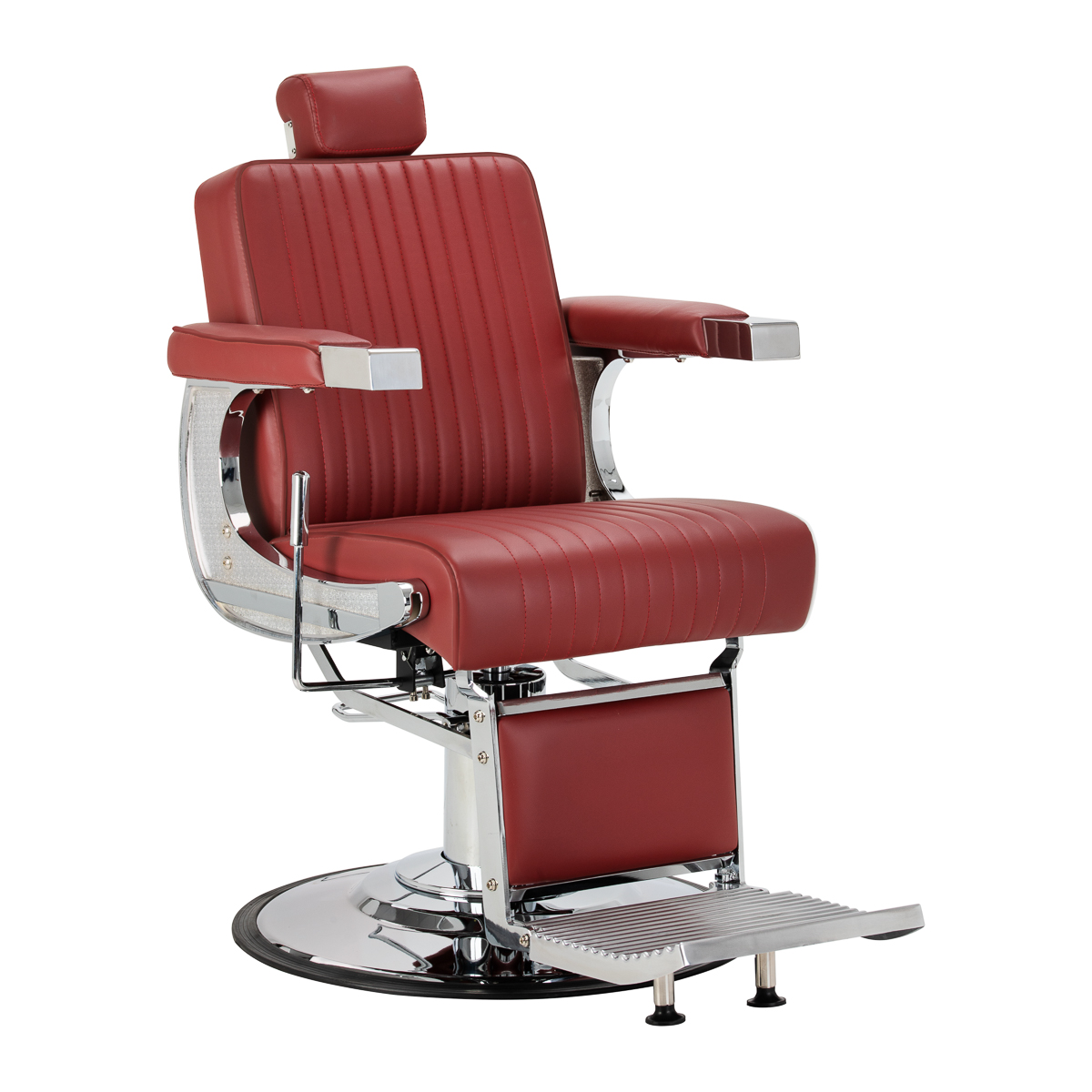 Barberstuhl Gabbiano Visionerio+ Rot Chrom – Hydraulik