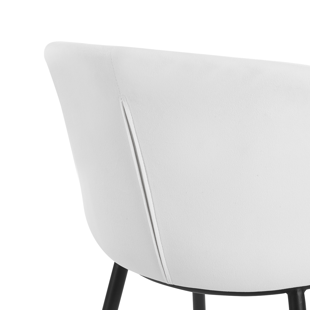 4Rico Linea Stuhl weiß - Eleganter Salonstuhl mit Design