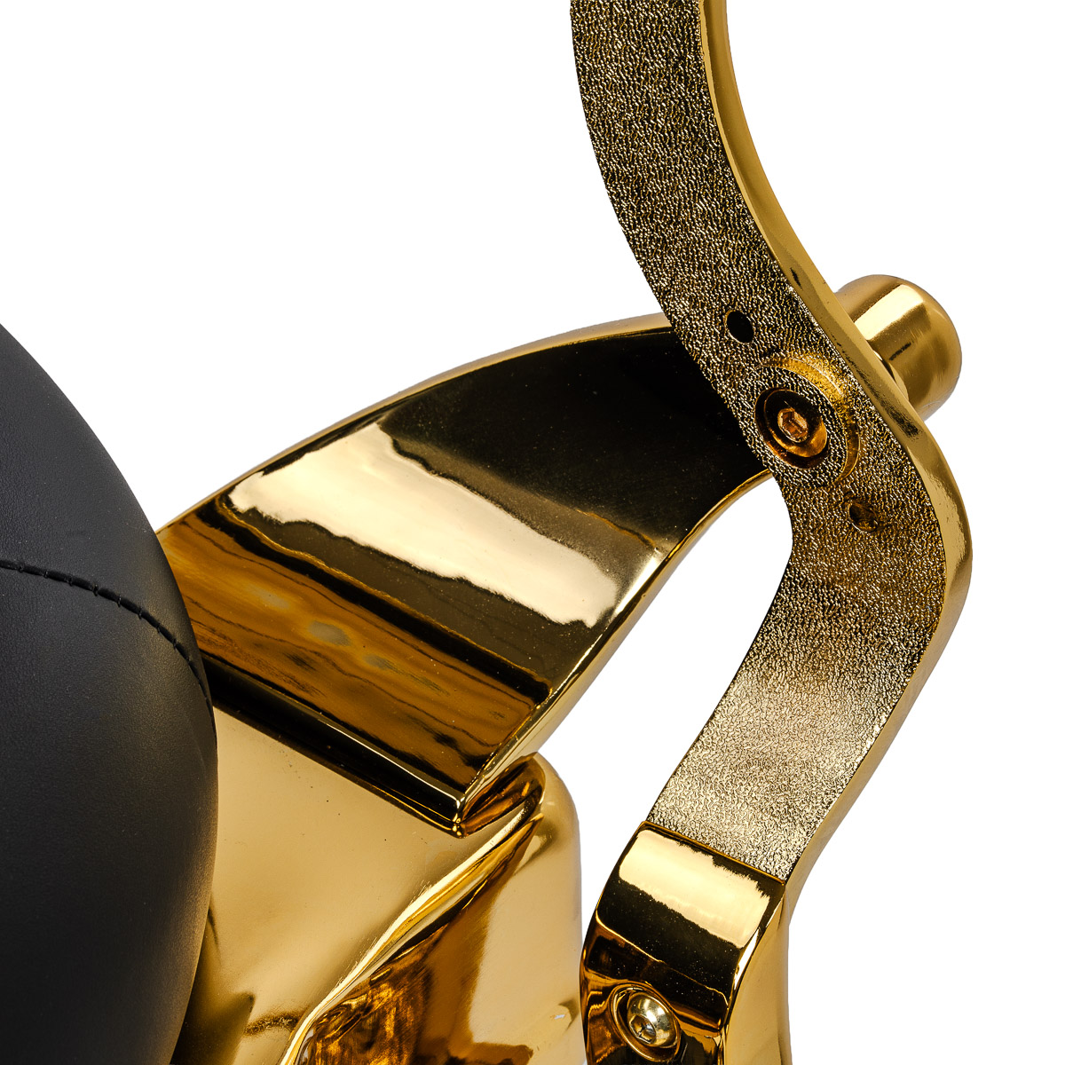 Barberstuhl Gabbiano Niccolo Schwarz Gold – Hydraulik