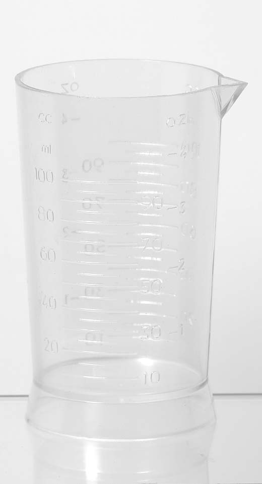 Messbecher Transparent 100Ml Salon 01