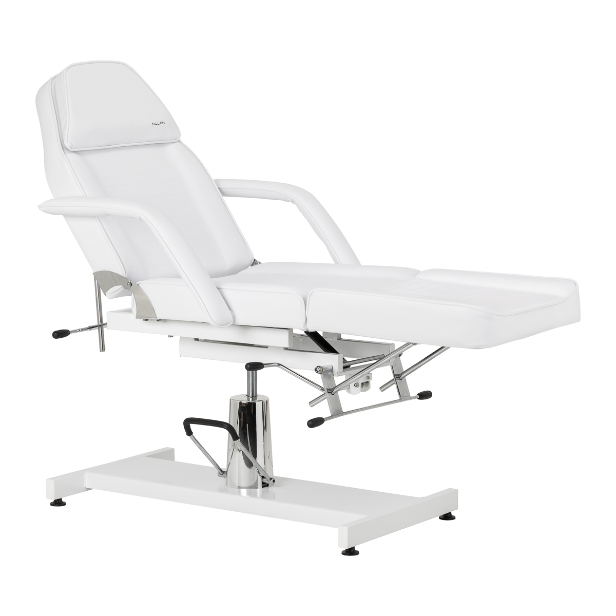 Sillon 210 Kosmetikstuhl hydraulisch weiß mit Schaukelfunktion