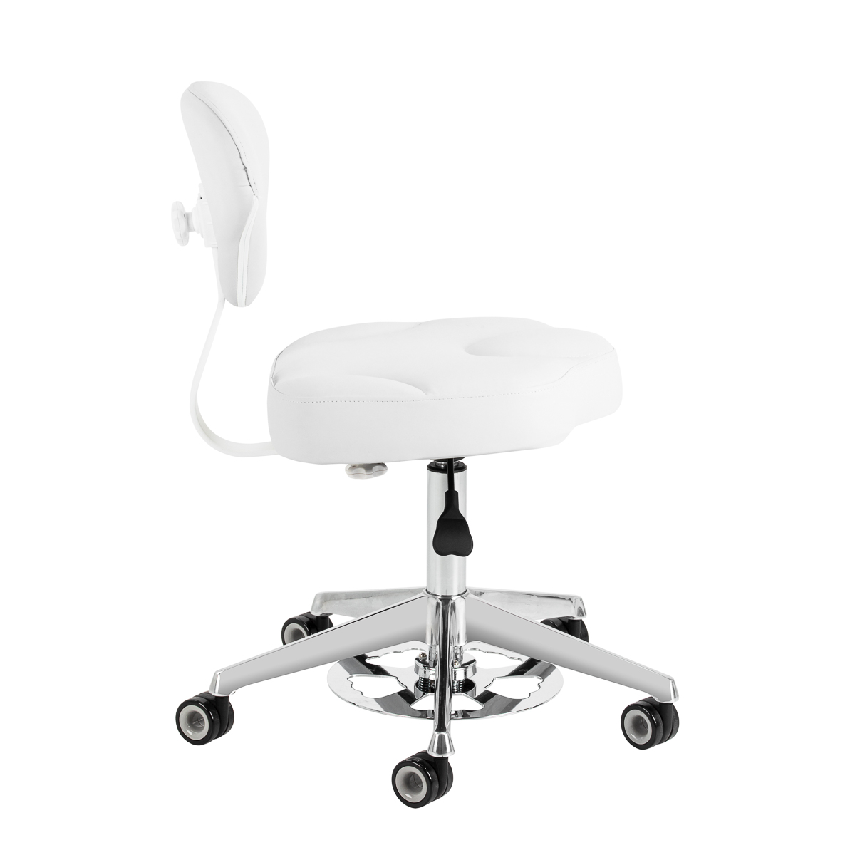Kosmetikhocker Azzurro 156-F Bump-up Schneeweiß