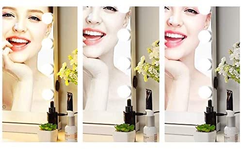 Beauty System Hollywood Spiegel LED Lampen und drei Lichtmodi 58x46cm