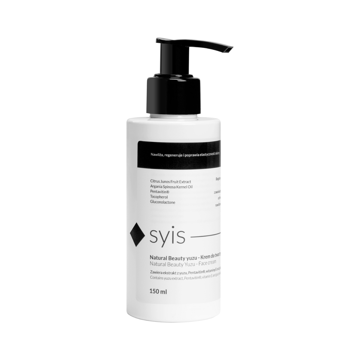 SYIS Natural Beauty Yuzu Gesichtscreme 150 ml - Pflegende Tagescreme mit Yuzu-Extrakt