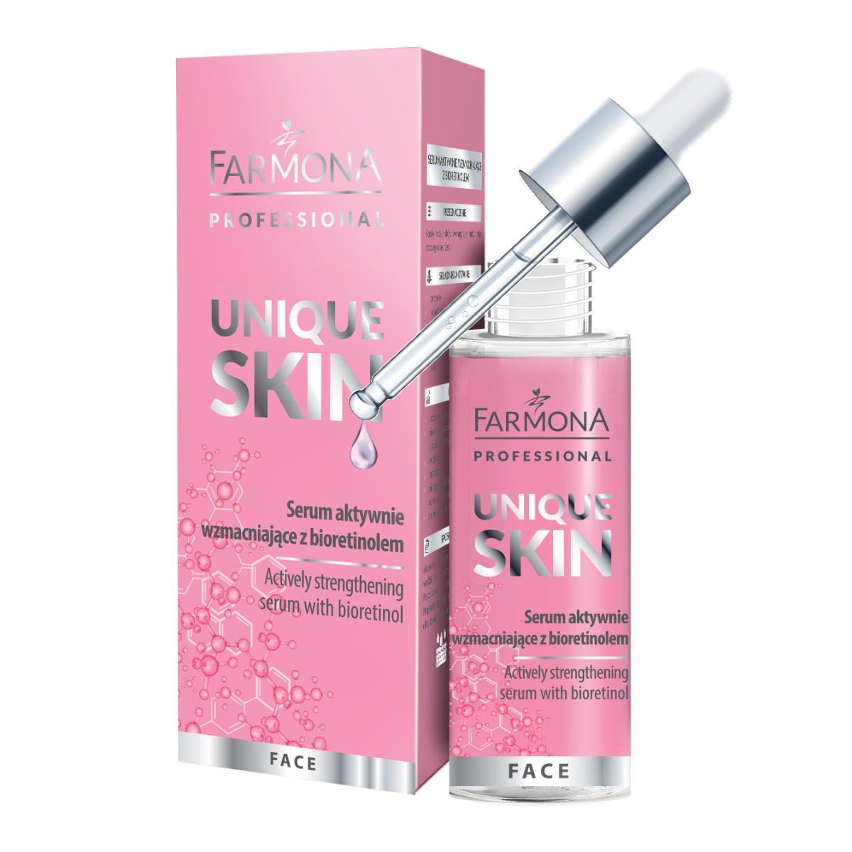 Farmona UNIQUE SKIN Nachtserum mit Bioretinol - 30ml Anti-Aging Intensivpflege für die Nacht