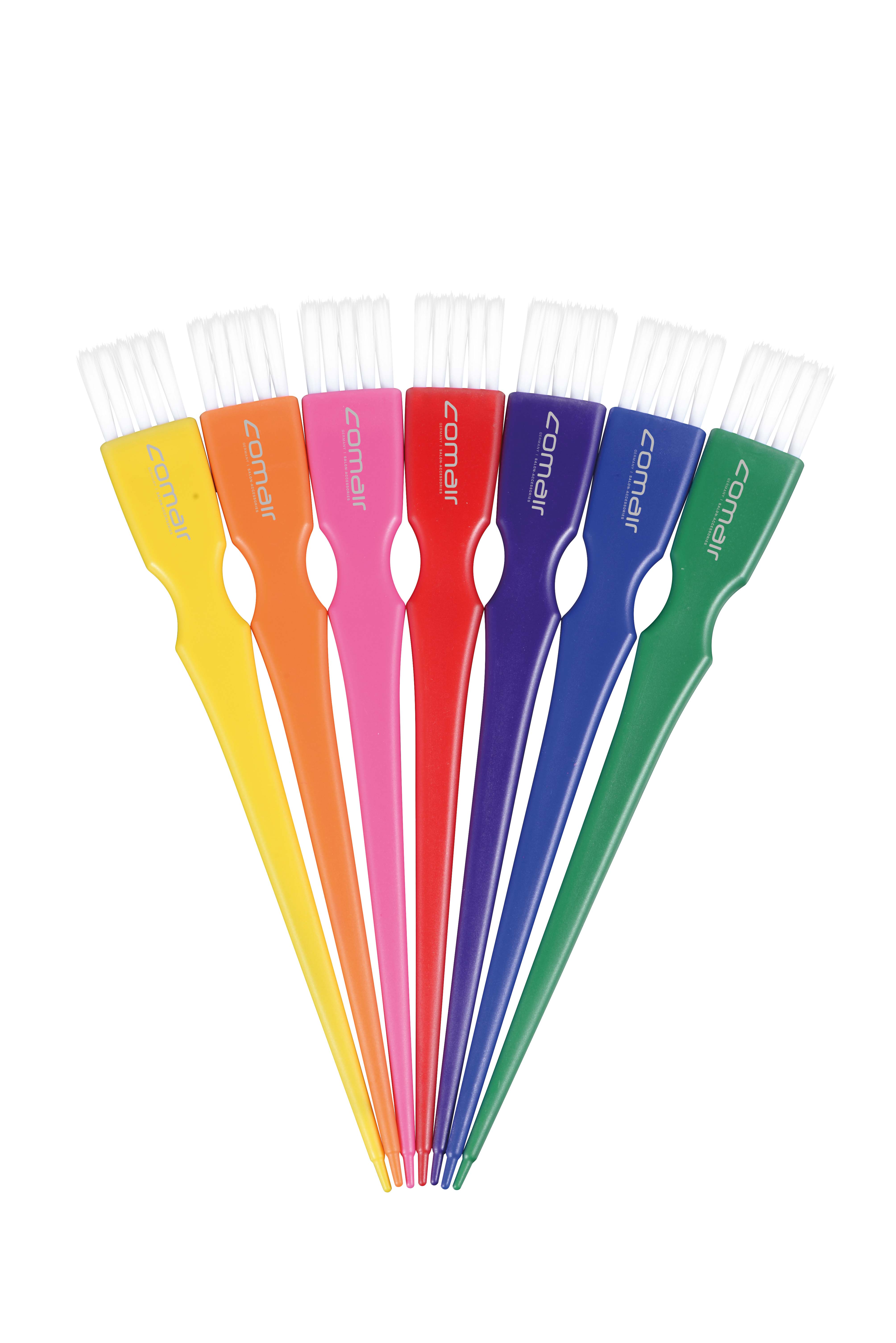 Faerbepinsel Faerbepinselset Rainbow Mini Weiss Salon