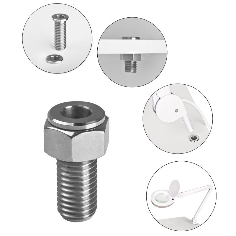 Lupenlampe mit Edelstahlgriff - Professionelle Inspektionsleuchte für Friseur & Kosmetik