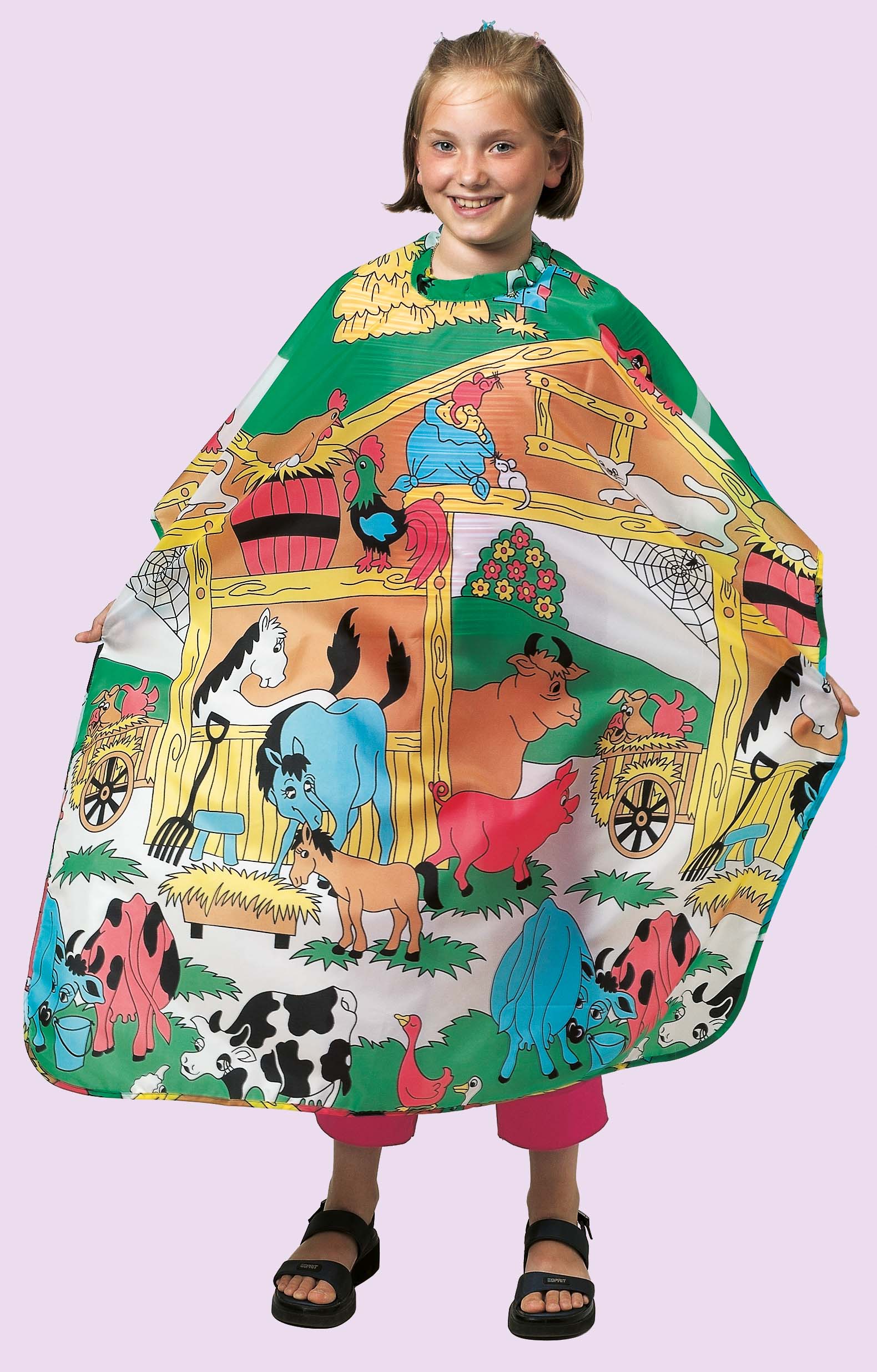 Kinderumhang Kinder Animal Polyester 90X125Cm Friseur