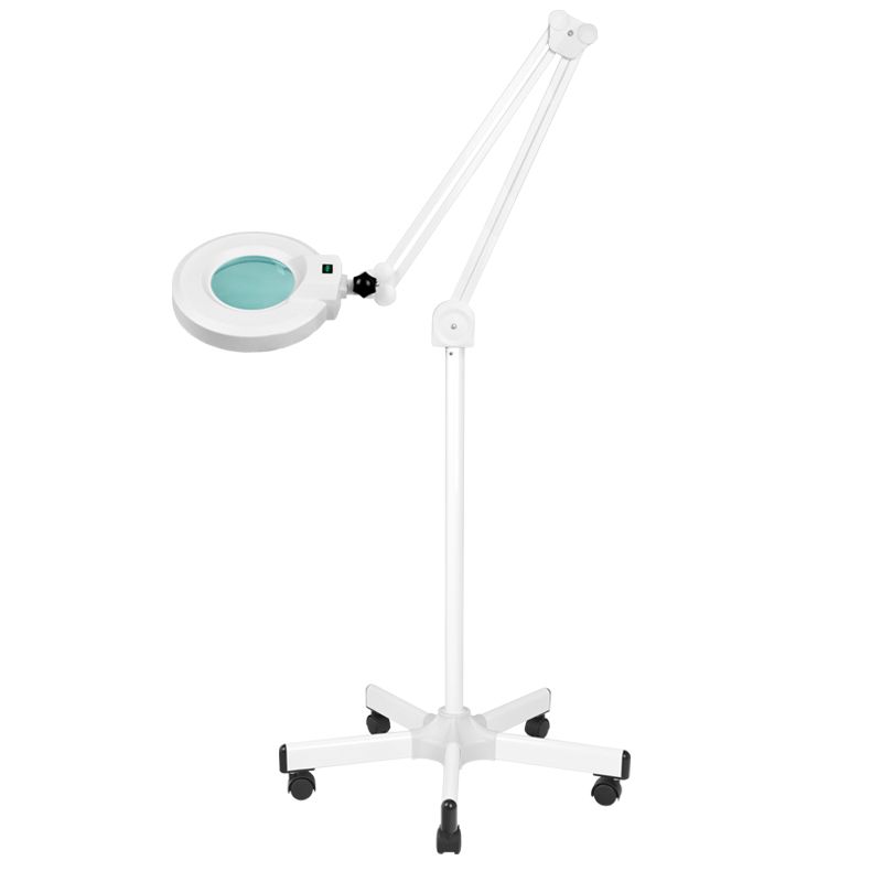 Kosmetikliegen Set 210cm mit LED Lupenleuchte S5 - Professionelle Behandlungsliege
