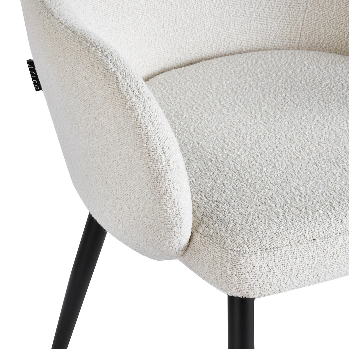 4Rico Intra Salon Stuhl weiß - eleganter Empfangsstuhl