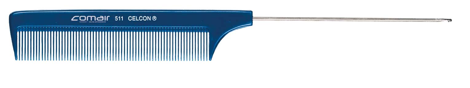 Stielkamm Nadelstielkamm Straehnenhaken Blau 24 7Cm Friseur