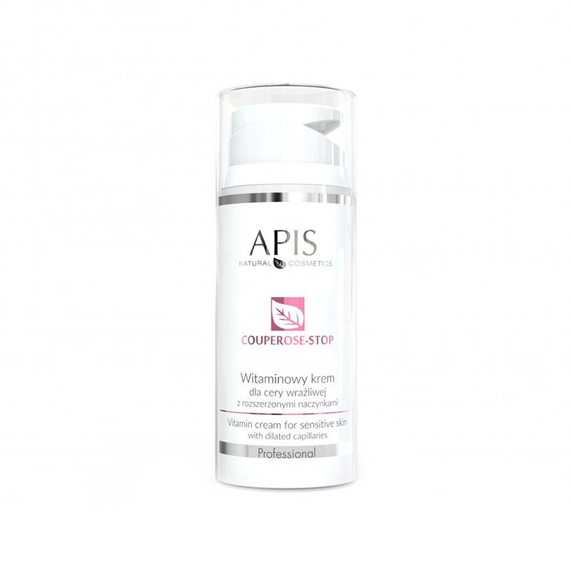 APIS Couperose-Stop Vitamin Creme für Couperose-Haut 100ml - Intensive Hautpflege gegen Rötungen