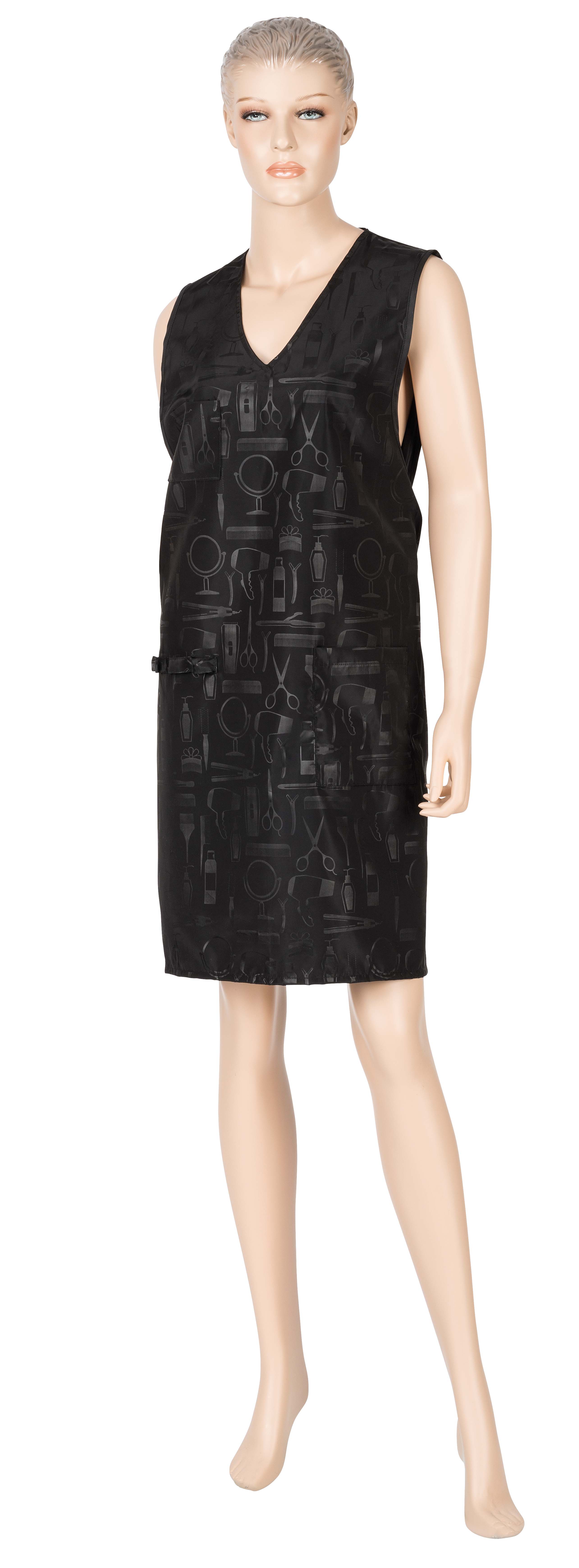 Friseurschuerze Schneidedress Tools Schwarz Polyester Friseur