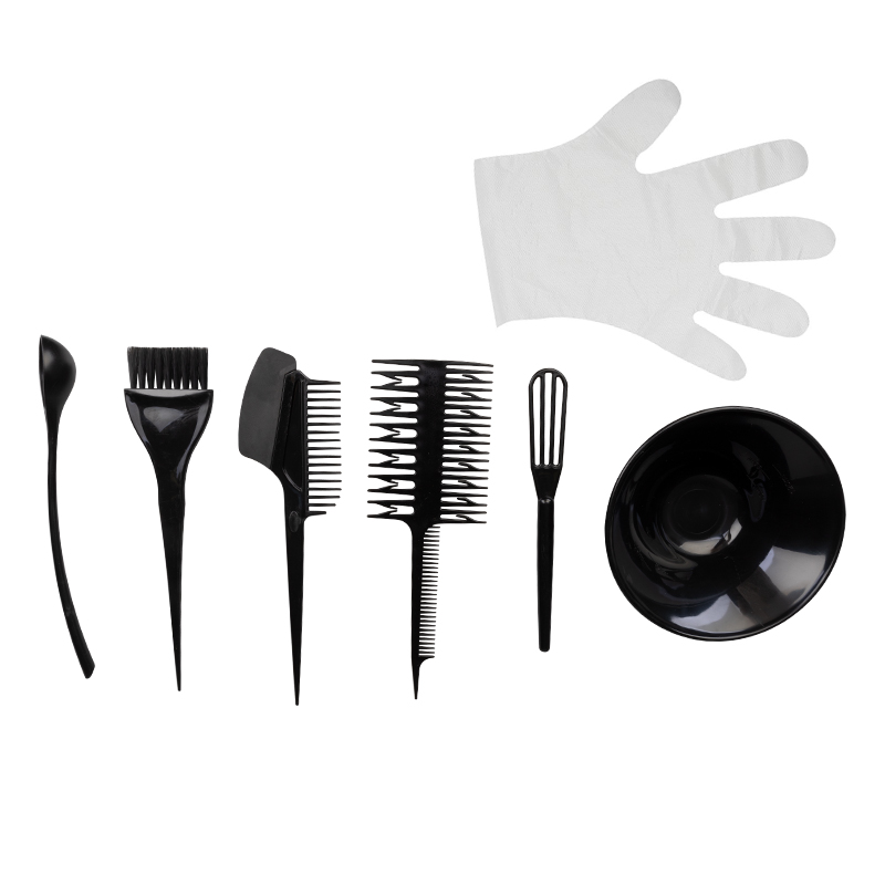 Haarfärbeset C-08r Schwarz – 11-teiliges Professionelles Set