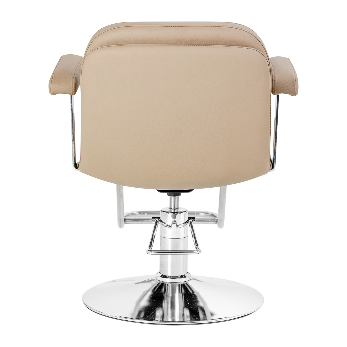 Omega Friseurstuhl Astra beige - hydraulische Höhenverstellung