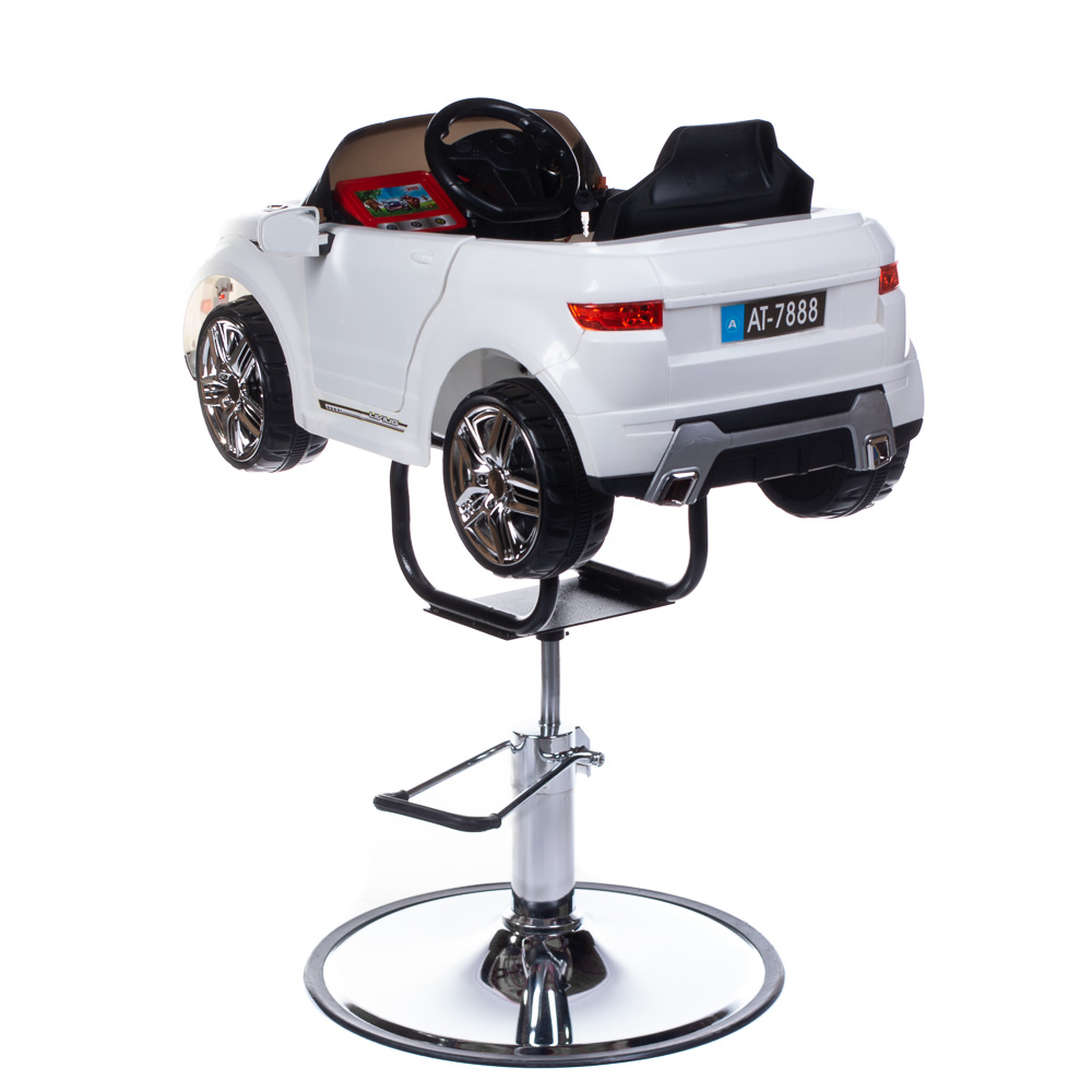 Kinder Friseurstuhl AutoStar Deluxe - Weiß mit Sound & Licht