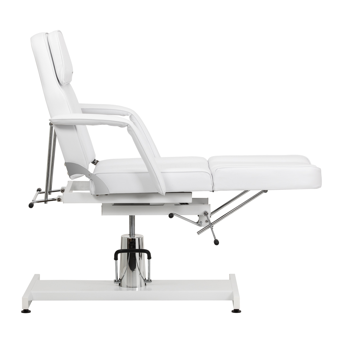 Sillon 210 Hydraulische Kosmetikliege Pediküre weiß mit Schaukel