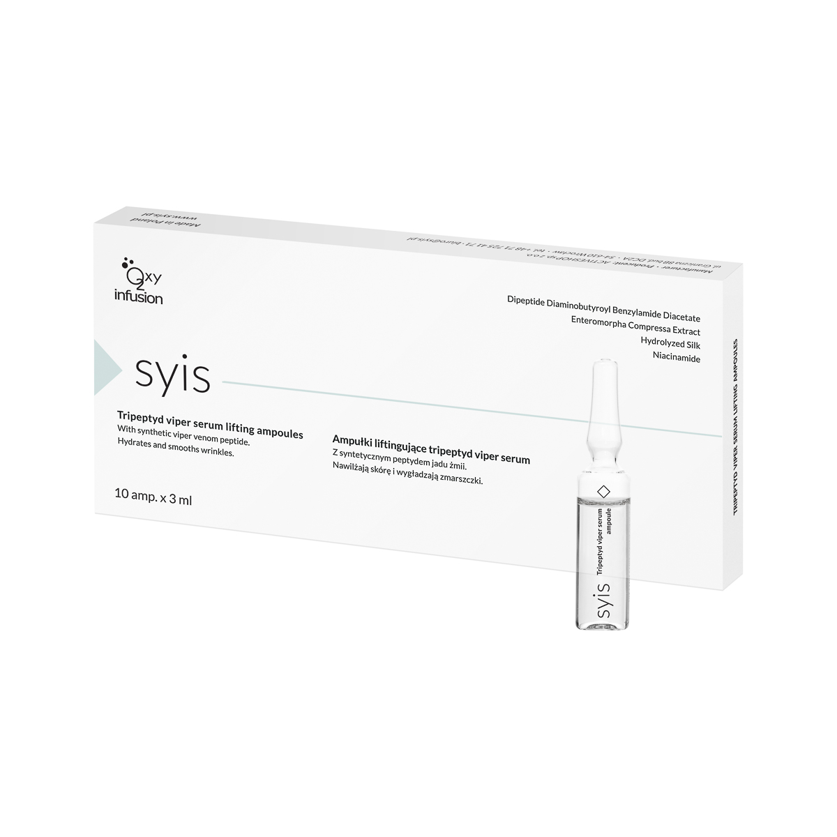 SYIS Tripeptyd Viper Ampullen Serum mit Schlangengift - Intensive Hautstraffung 10x3ml