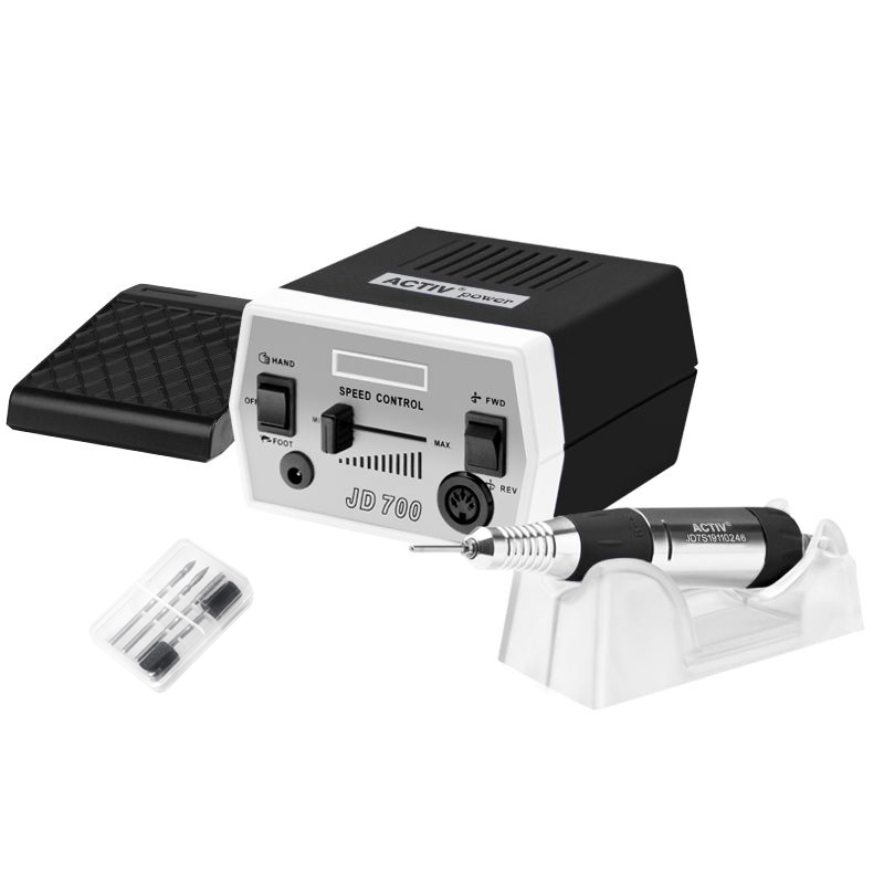 Aktive Power Elektrische Nagelfräser JD700 – Profi Nagel Schleifer Schwarz