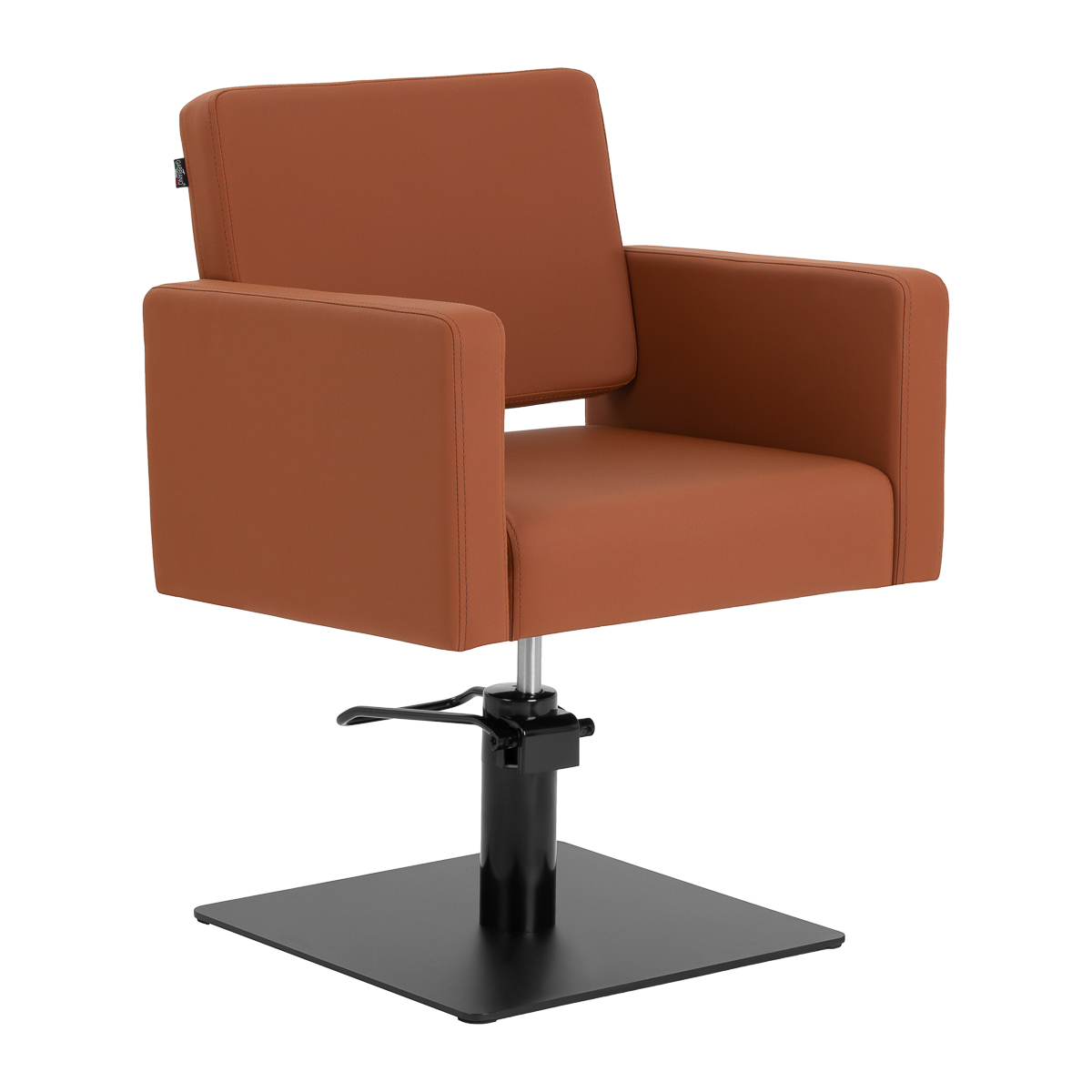 Gabbiano Friseurstuhl Vitoria in Braun – Ergonomischer Salon-Stuhl für Friseure