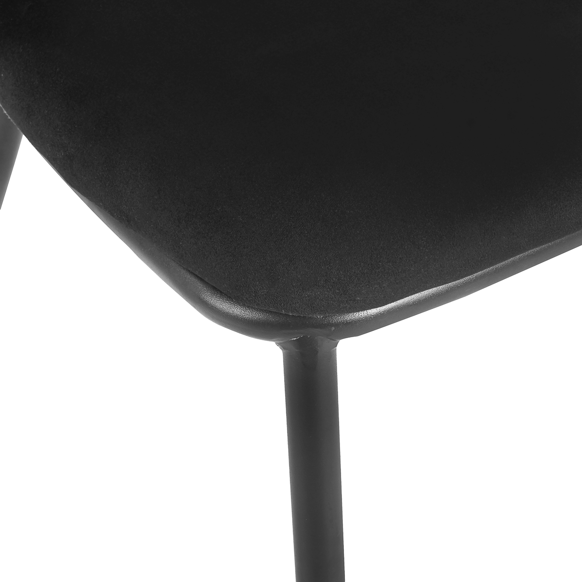 4Rico Stuhl Linea schwarz - eleganter Salonstuhl minimalistisch